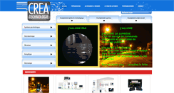 Desktop Screenshot of crea-technologie.com