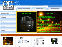 Tablet Screenshot of crea-technologie.com